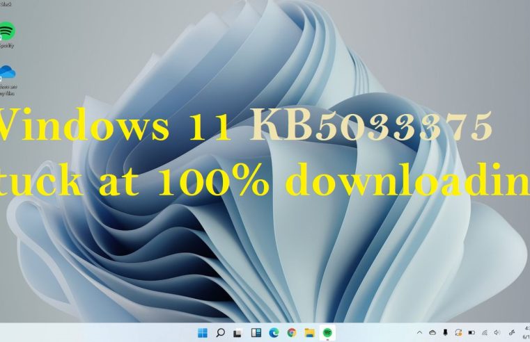 Resolving the Windows 11 KB5033375 Update Woes: Overcoming Stuck at 100% Downloading