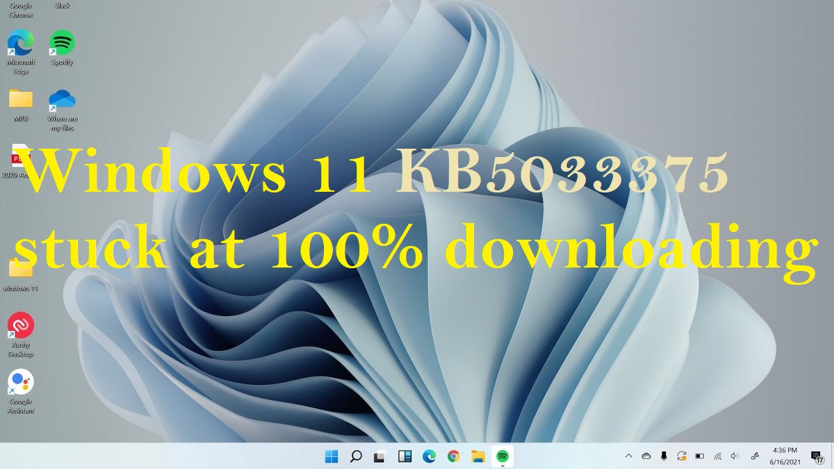 Resolving the Windows 11 KB5033375 Update Woes: Overcoming Stuck at 100% Downloading