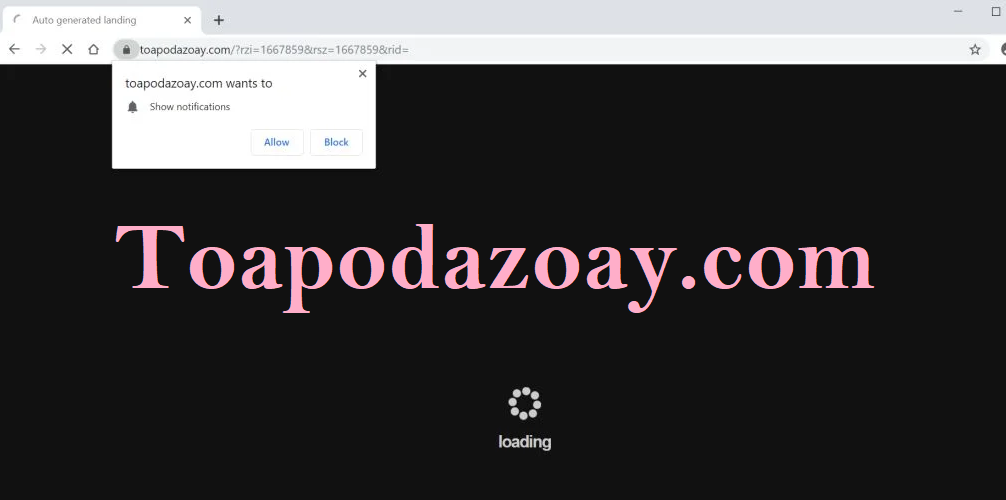 How to Remove Toapodazoay.com Pop-ups